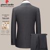 Pierre Cardin Men's Slim Fit Wool Blend Suit