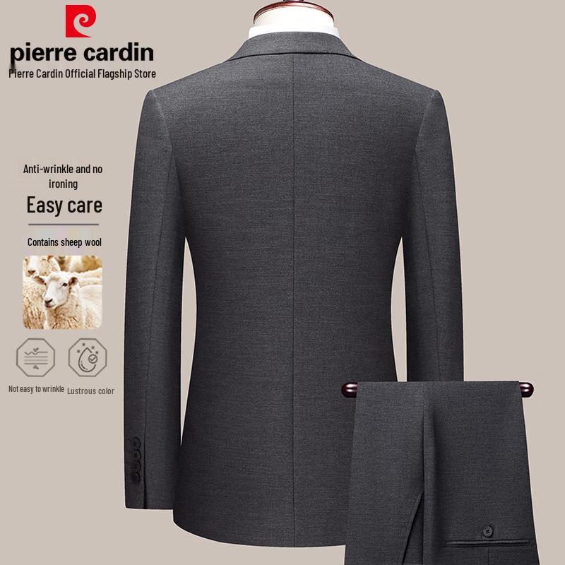 Pierre Cardin Men's Slim Fit Wool Blend Suit