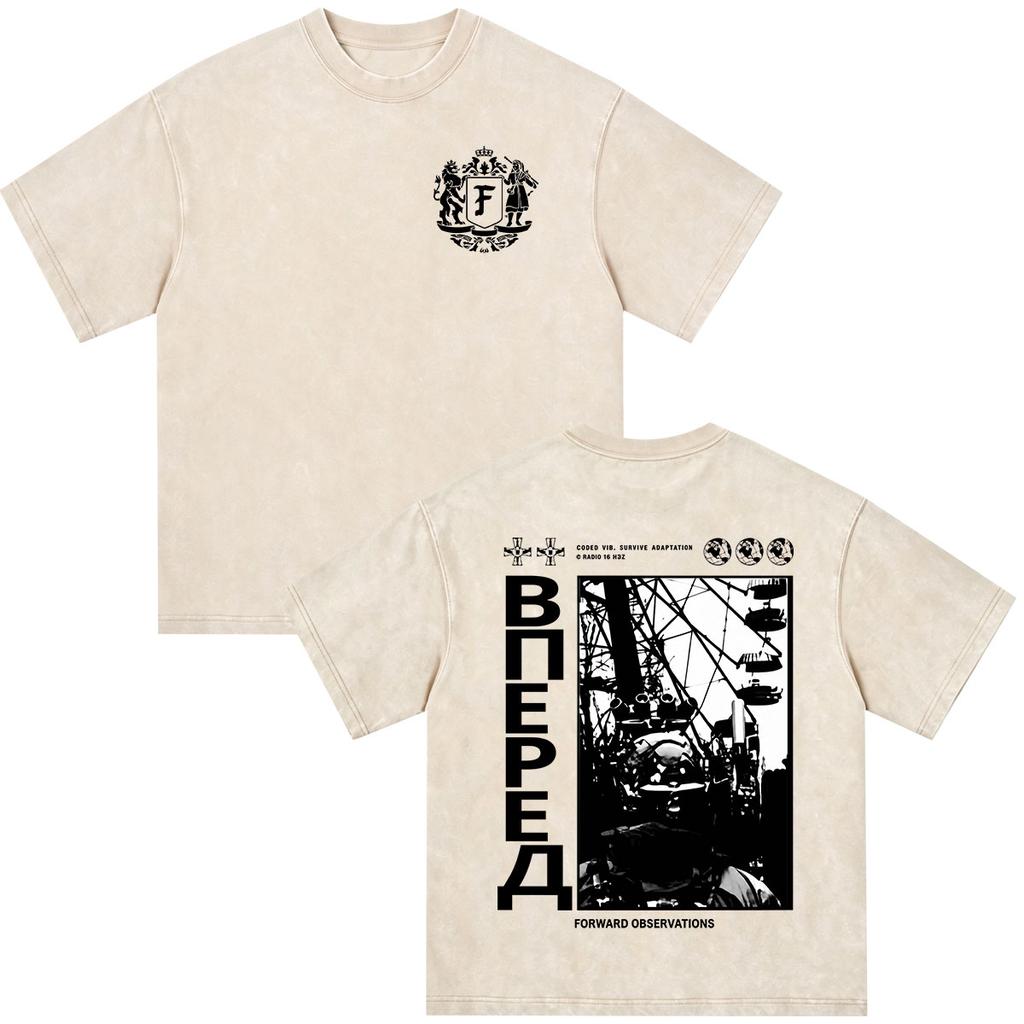 Forward Observations Group Medium Guns Pin Up Vintage Washed Tshirts Unisexs Unisex Fashion Gothic Short Sleeve T Shirt Streetwear