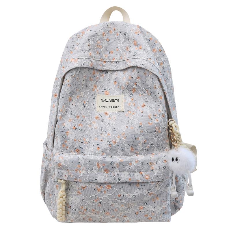 Versatile Floral Japanese Backpack for Girls and College Students Single Backpack 1980₽