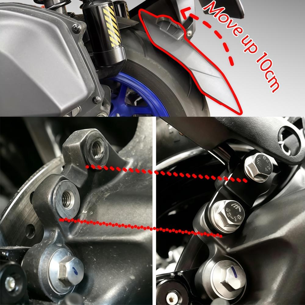Rear Fender Move up bracket Adapter for Yamaha Cygnus X XR 125/155 7th Gen Rear Mudguard Up Mount Kit