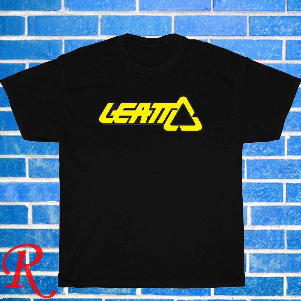 

New! Leatt Brace Logo Black Grey Navy Size S-3XL Unisex T-Shirt M