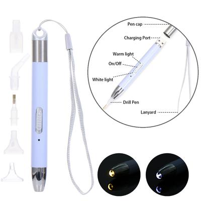 Upgrade Style USB Charge Diamond Painting Pen LED Drill Pen 5D Diamond Painting Tools with 2 Light Modes No Need USB Cable