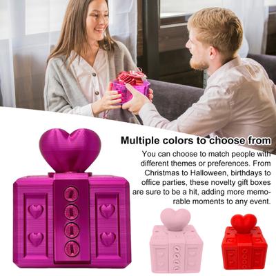 Annoying Gift Box with Screws Prank Valentine's Day Screw Box 3D Printed
