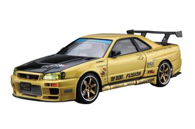 Aoshima Bunka Kyozai The Tuned Car Top Secret BNR34 Skyline Scale Plastic Model (AOSHIMA) GT-R '99 (Nissan) 1/24