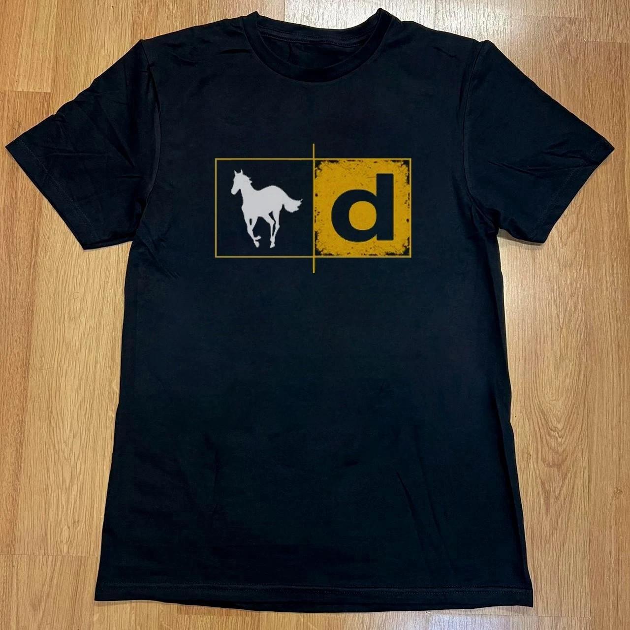 Deftones White Pony Logo Unisex Black Cotton T-shirt Size S-5XL S