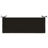 Bench Cushion SOEST 100percent  Polyester Black 110 x 40 x 5 cm