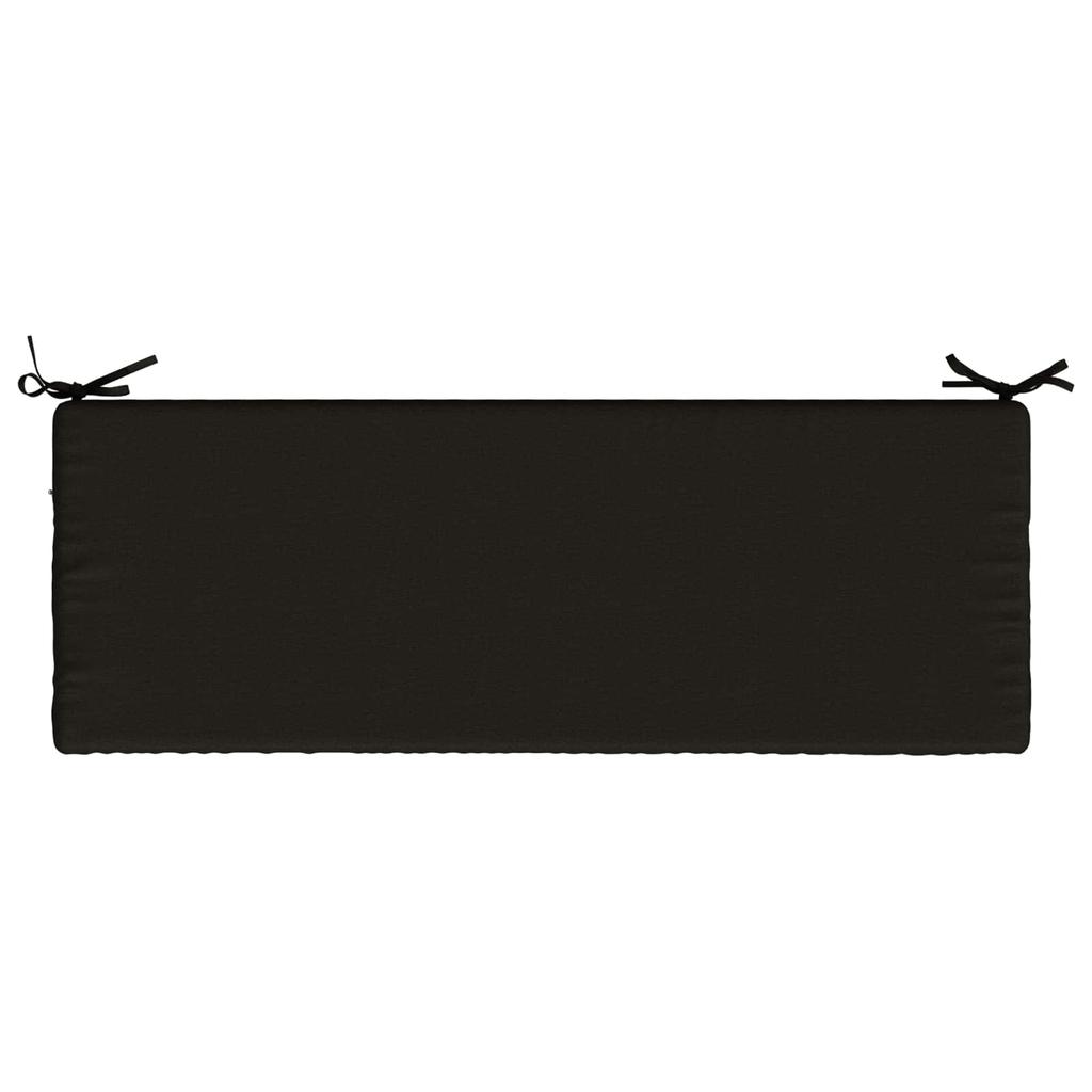 Bench Cushion SOEST 100percent Polyester Black 110 x 40 x 5 cm