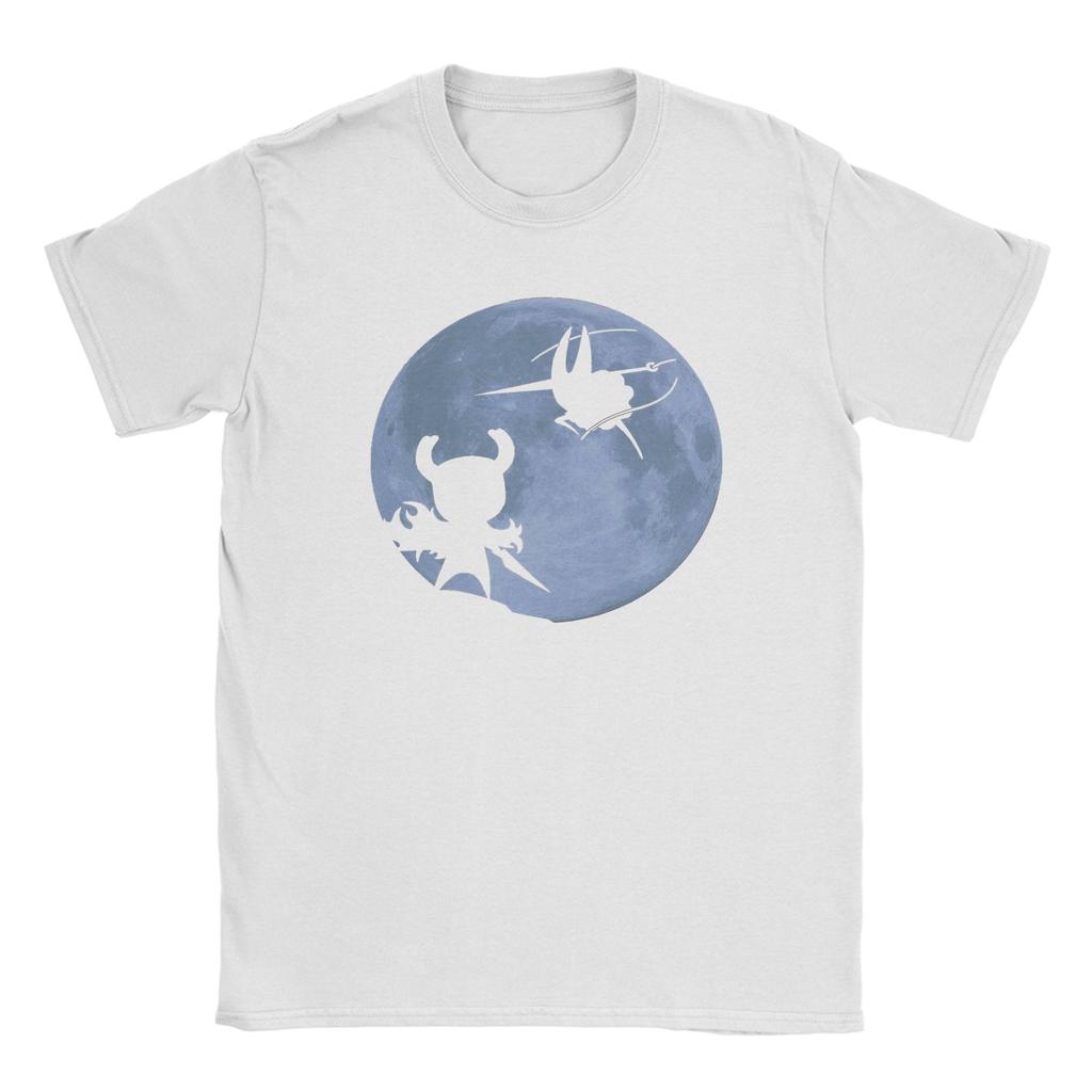 Hollow Knight VS Silksong T Shirts Men's  Pure Cotton Awesome T-Shirts Round Neck  Tee Shirt Short Sleeve Tops Summer