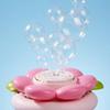 Blasenmaschine Blume - Vollautomatische Aufladung, LED-Beleuchtung, Handlicher Blasenstab, Blasenblasspielzeug für Kinder 65ml
