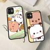 Custodia per Telefono con Personaggi Bubu e Dudu Per IPhone 16e 16 15 14 13 12 11 Pro Max X XS Max Plus Opaca Trasparente