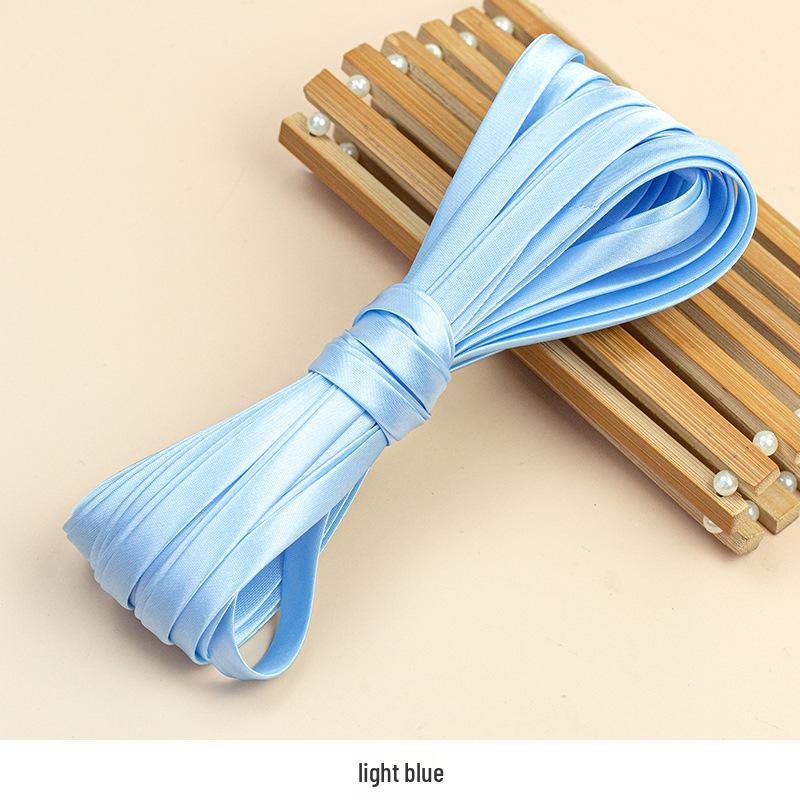 Hengmeihe 0.85cm Satin Cheongsam Hemming Strip: Solid Color, Imitation Silk, Non-Iron Accessories for Women