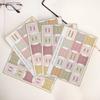 5 Sheet Bible Index Label Sticker Self-adhesive Paper Tabs Bible Index Tabs Large Print Laminated Bible Tabs for Study Reading