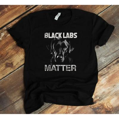 Black Labs Matter T Shirt Lab Mom Dad Funny Labrador Owner Vintage Stretched Comfortable Homme Unisex Designer Clothes
