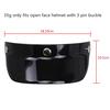Universal 3 Snap-Button Visor Flip Up Wind Shield for Open Face Motorcycle Helmet