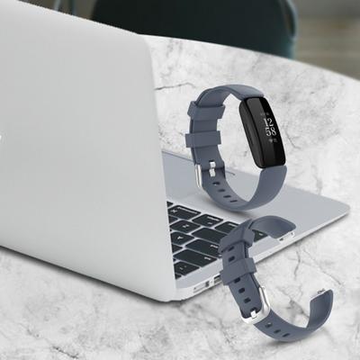 Soft Silicone Waterproof Watch Strap Band Wristband Replacement Large Size for Fitbit Inspire 2