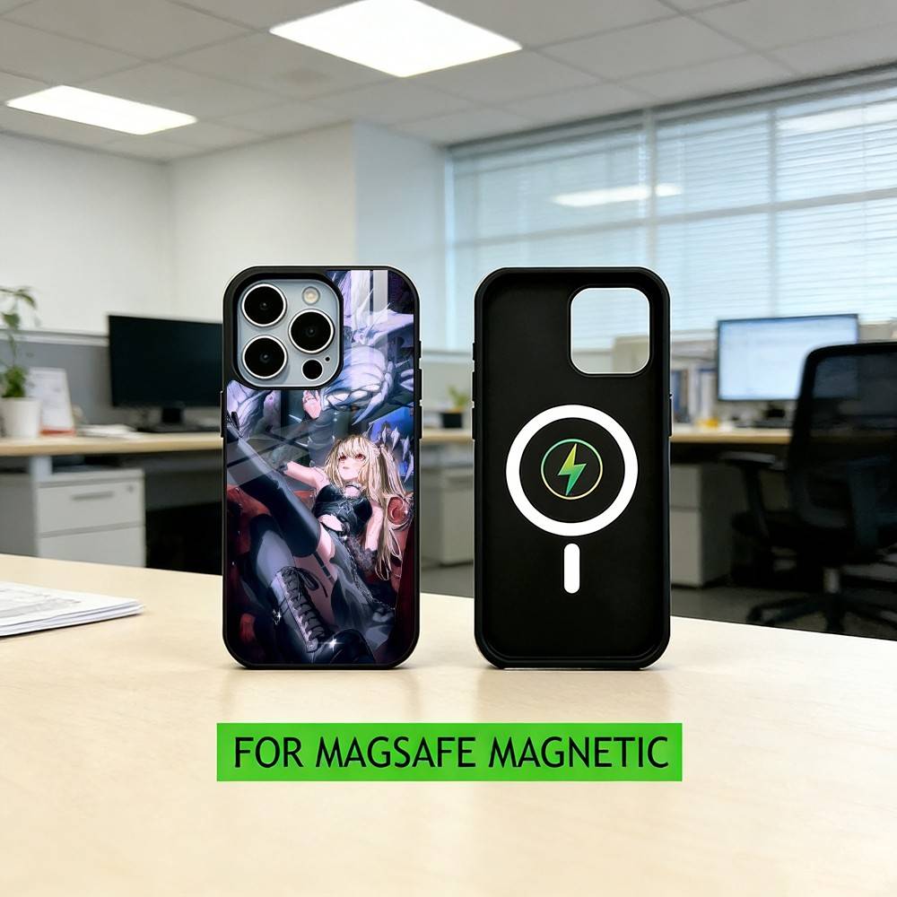 D-Death N-Note Misa Phone Case For iPhone17,16,15,14,13,12,11 Plus,Pro Magnetic For Magsafe Wireless Charging