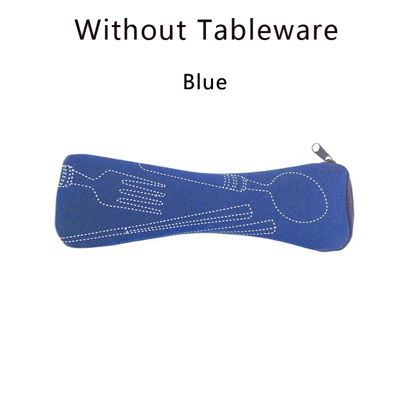 Portable Tableware Bag Cutlery Storage Bag Travel Packaging Storage Box Picnic Fork Spoon Knife Pouch Bag Without Tableware