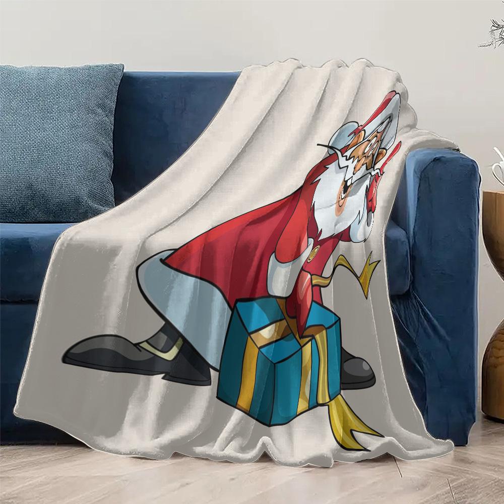 Cozy Throw Blanket Soft Flannel Fleece Warm Sherpa Reversible Decorative Bedding Gift for Home Living Room Bedroom