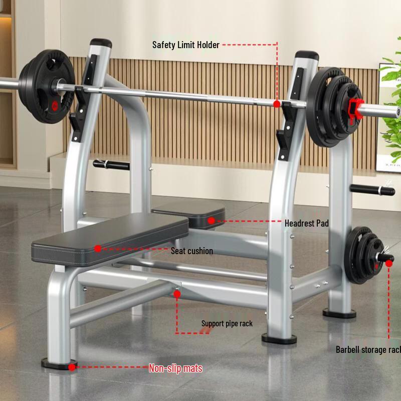 Adjustable Home Gym Weight Bench & Squat Rack