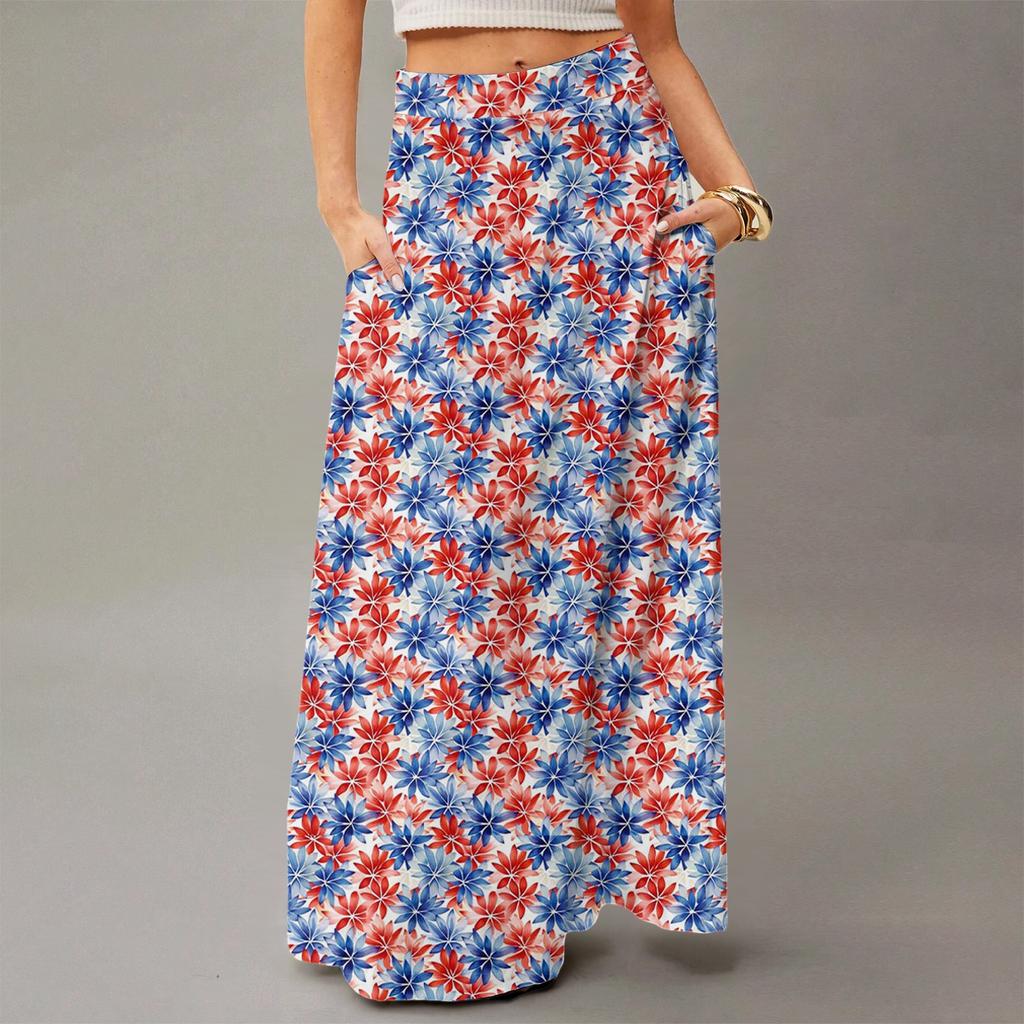 Women's Flowing Maxi Dress Regular Casual Summer Floral Print Bohemian  Skirt