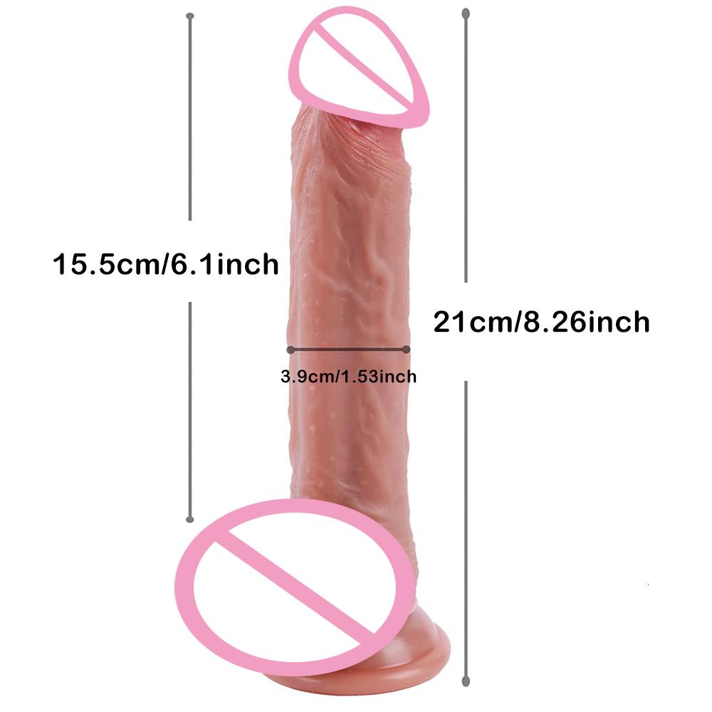 Realistic Dildo Elasticity Penis For Female Masturbation Vaginal Stimulator Orgasmic Sex Toys For Women Big Dick Dildos AnalPlug
