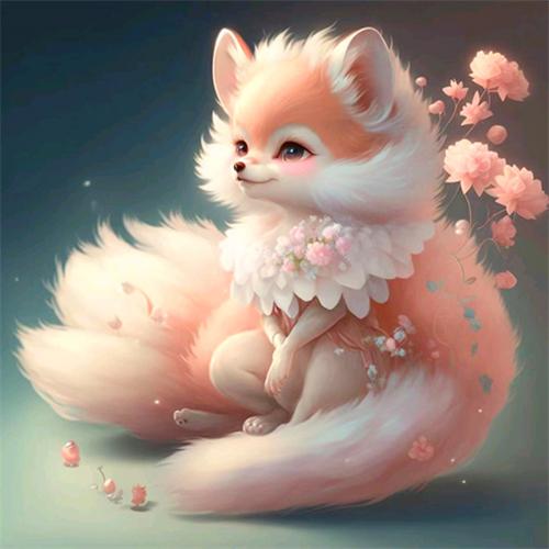 Diamant-Malerei voller Bohrer Fuchs Cartoon Home Decor Stickerei Mosaik Tier Blume Kreuzstich Kristall Wandkunst