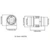 Pipe Fan 12V 3Inch Supply Air Exhaust Air Pipe Fan Exhaust Air Fan For Boat