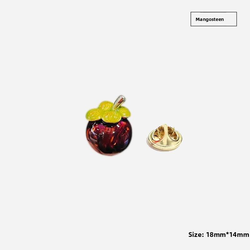 Cute Little Strawberry Brooch, Personalized Fruit Anti-exposure Clasp Collar Pin, Fashionable Accessory