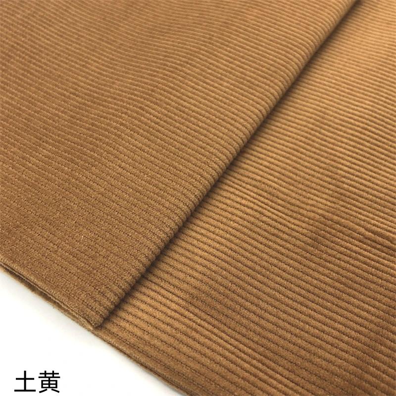 Pure Cotton Corduroy Fabric Medium Striped By The Meter for Clothes Dresses Pants Coats Sewing Cloth Soft Breathabe White Blue