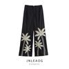 Jnleaog Spring New Arrival Women's Clothing Fashion Style French Fashion Design In Stock Minimalist Style Embroider Pants