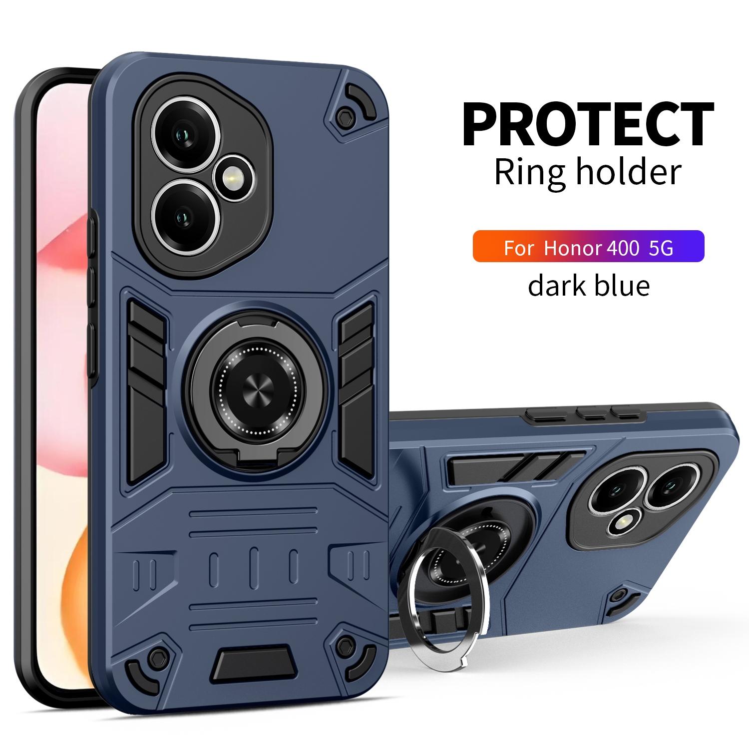 

Case For Honor 400Pro 400Lite 400 Magic7 Pro Armor Shockproof Ring Stand Holder Shell Coque Fundas Honor Magic7 Pro синій