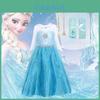 Vestido de Princesa Elsa Para Meninas Fantasia de Halloween Vestido de Conto de Fadas Infantil