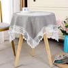Table Cloth Art Simple Rectangular Fresh Solid Color Patchwork Hollow-out Lace Tea Table Round Table Cloth