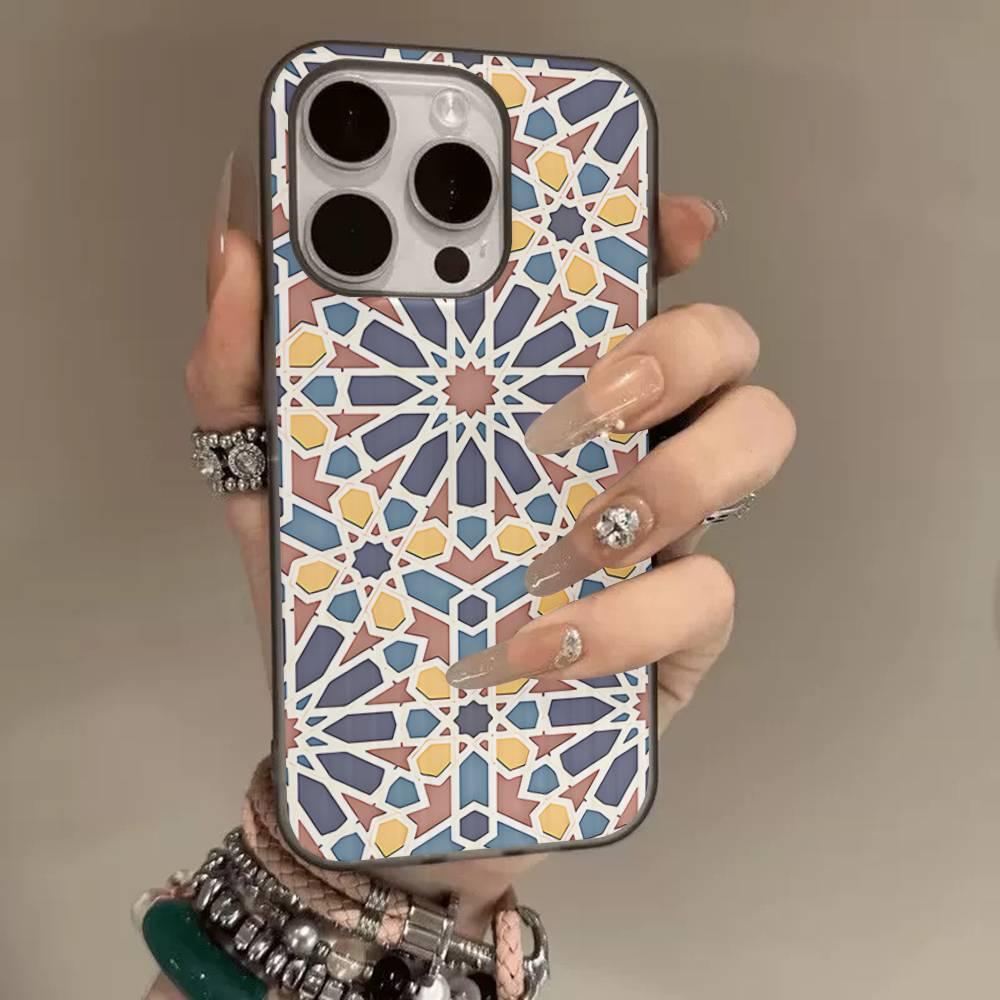 Moroccan Tile For IPhone 17 16 15 14 Plus 13 12 11 Pro Max With Shockproof Protective Phone Cover