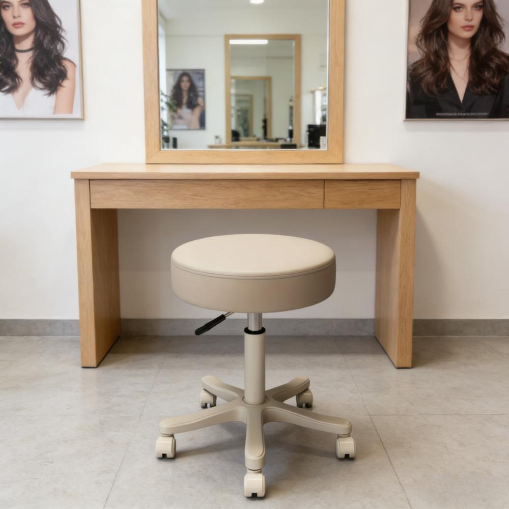 Massage Stool Beauty Salon Stool Lifting Rotating Round Stool Hair Manicure Barber Shop Stool Round Stool with Wheels