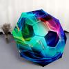 Soccer Ball Abstract Art themed Eight rib Automatic Folding Umbrella Is Suitable for Both Men and Women, Making It A Perfect Christmas and V