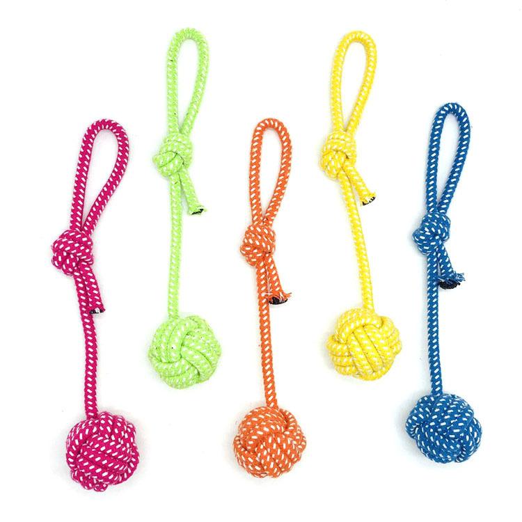 Custom Best Selling Eco-Friendly Cotton Dog Teeth Cleaning Chew Rope Toy