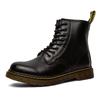 Men Ankle Boots Couple Thick Sole Designer Luxury Women Black Leather Short Boots Large Size Outdoor Work Boots Motorcycle Shoes