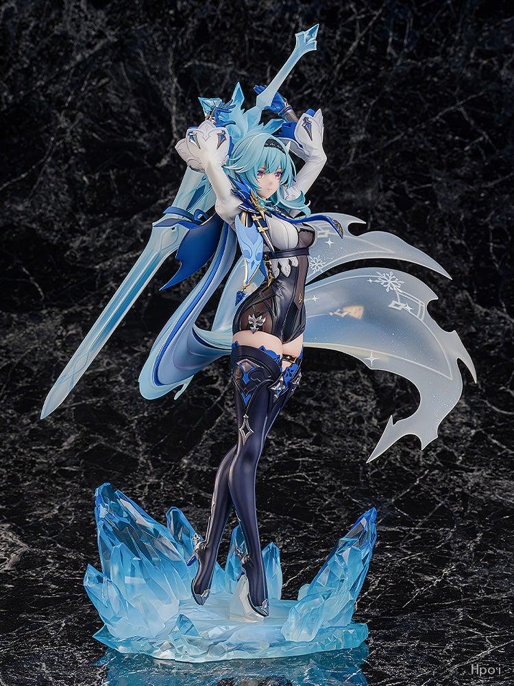 18CM Anime Game Genshin Impact Eula Lawrence Figure Cute Cool Anime Model Toys Gifts Collection Action Figure  Ornaments PVC