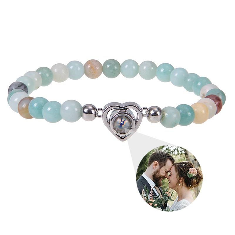 Individuelles Armband mit Bild innen Personalisierte Projektionsarmbänder mit Fotos Armband mit Foto Personalisierte Gedenkgeschenke