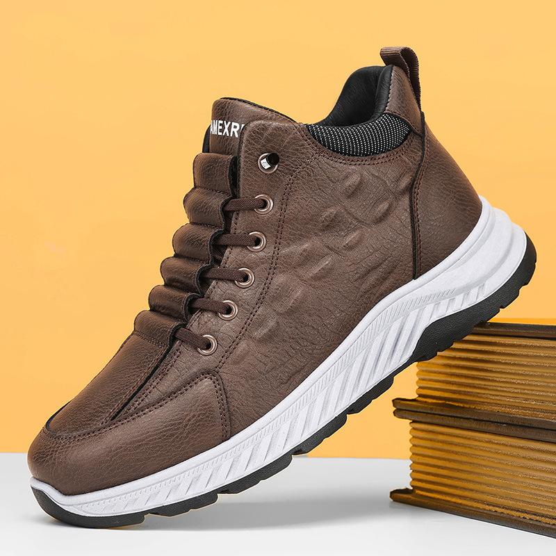 Herrenschuhe 2024 Winter neue Freizeit Sport Walking Ein Pedal Arbeit wasserdicht Outdoor Samt warm Baumwollschuhe Tide