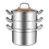 Kangbakh 3-Layer 304 Stainless Steel Steamer Pot