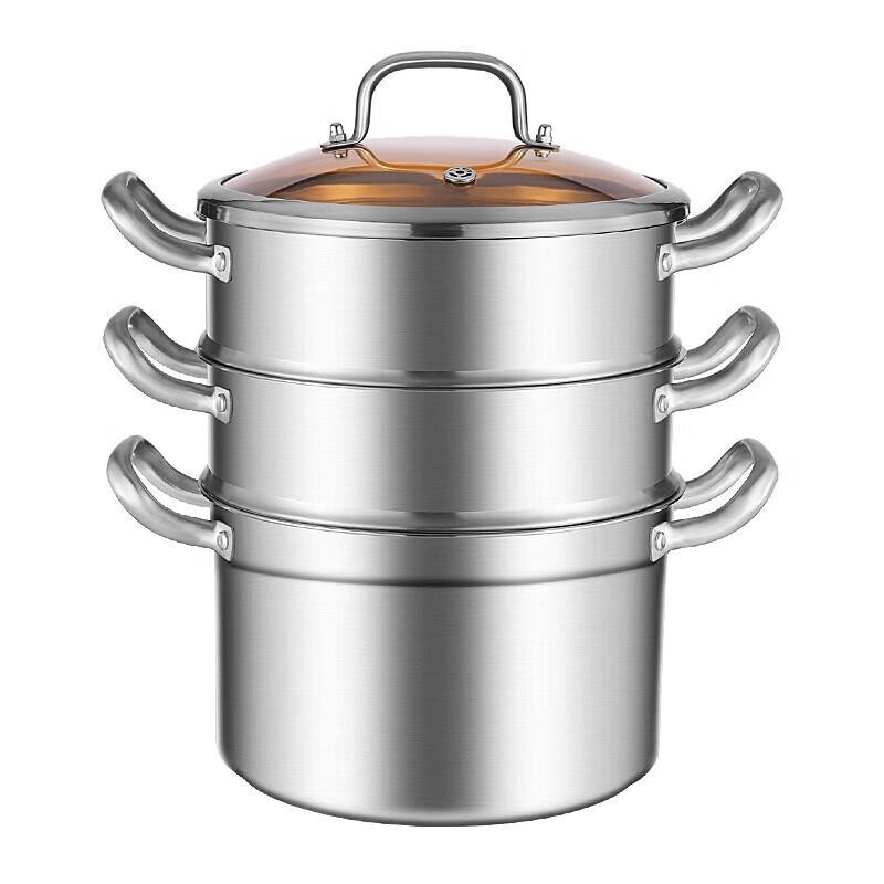 Kangbakh 3-Layer 304 Stainless Steel Steamer Pot