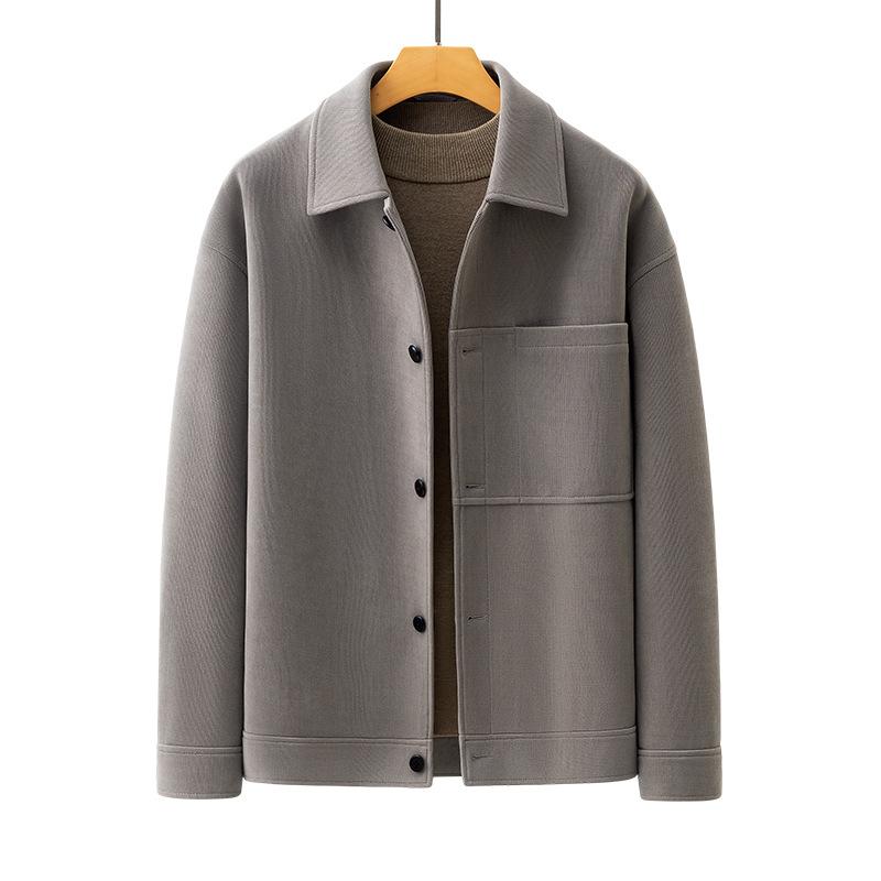 Jacket Jacket Men's New Spring and Autumn Waffle High-end Loose Casual Versatile Top Ruffian Handsome Men