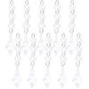 10Pcs Crystal Pendant, Chandelier Crystal Pendant Chandelier Crystal Prisms Beads Tapered Acrylic Material Irregular Beaded Ornament DIY Lamp
