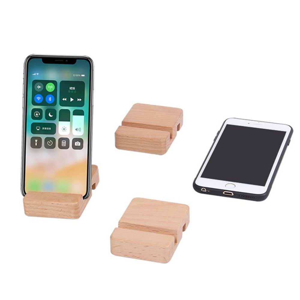 Holder Double Slot Wooden Phone Holder Slot Wood Bracket Mobile Phone Holder Desk Tablet Stand