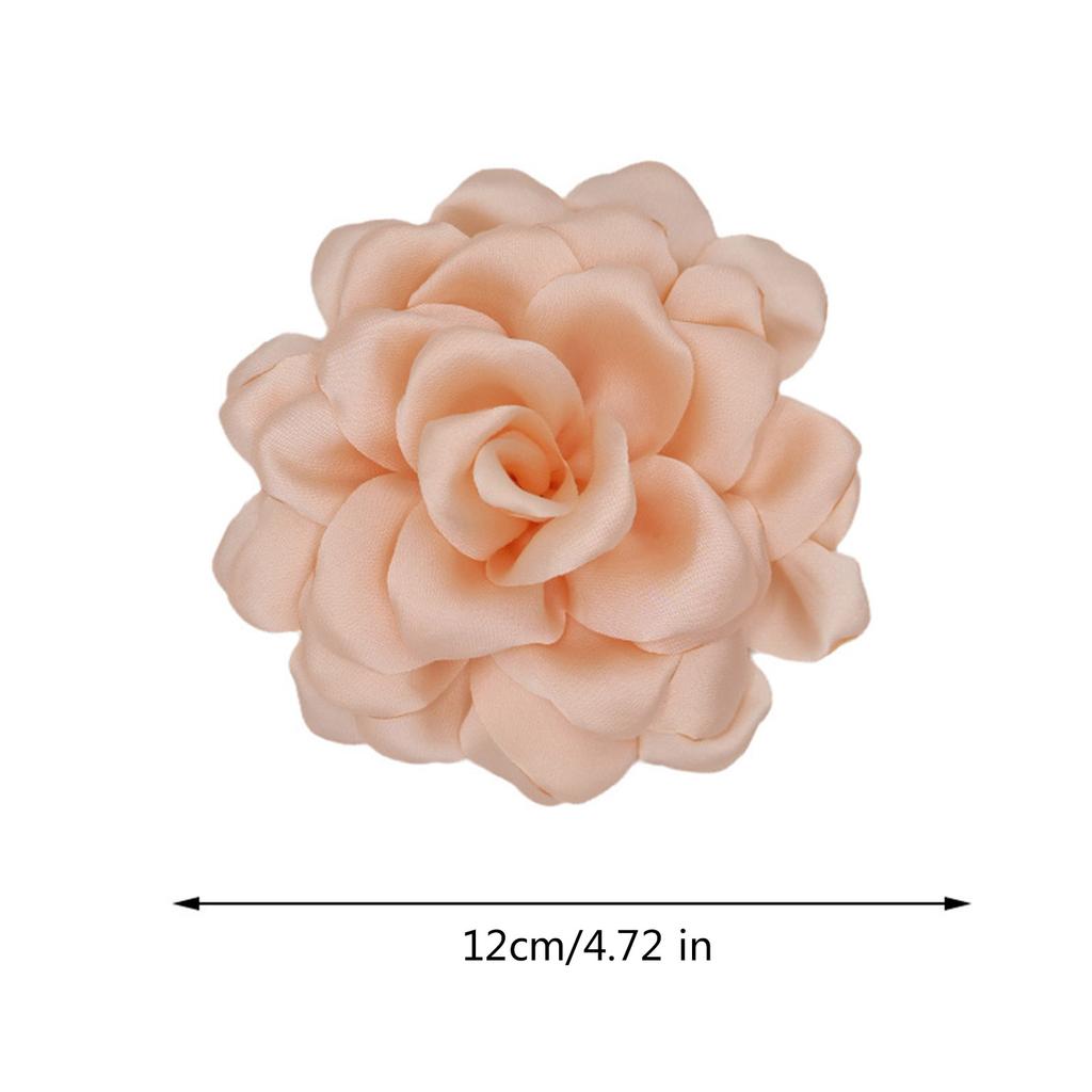 Stylish Fabric Flower Brooch Accessory Graceful Fabric Flower Lapel Decoration Dainty Brooch Pin for Anniversary Gifts