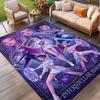 KPop Demon Hunters Print Rug, Washable Floor Carpet, For Entryway Dorm Laundry Room Office Study, Home Decor Birthday Christmas Gift