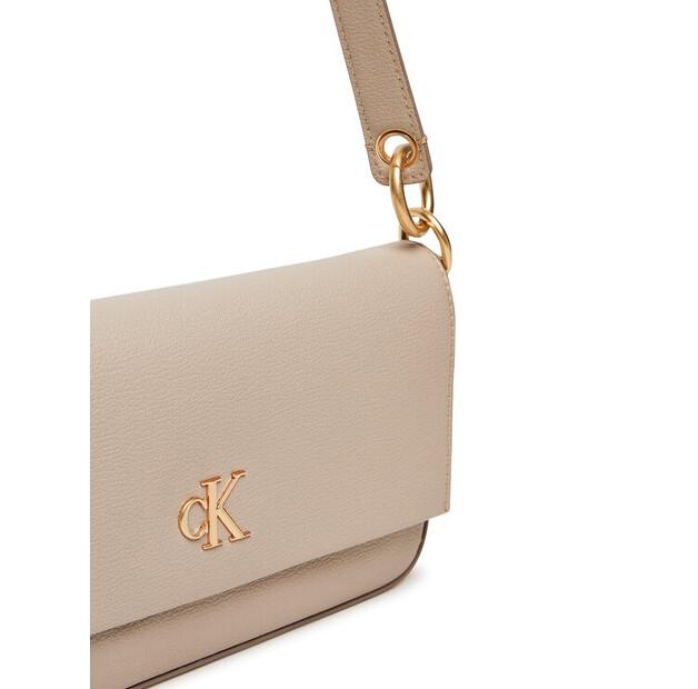Bag Calvin Klein Calvin Klein Minimal Monogram Shoulder Pouch LV04K3161G Light Beige